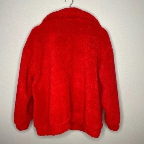 I.AM.GIA. Teddy Red Oversized Jacket - Picture 8 of 9